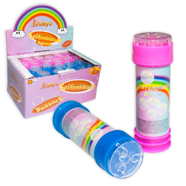 Großpack Seifenblasen mit Geduldspiel, 24 Stück, je. 50ml Großpack Seifenblasen mit Geduldspiel, 24 Stück, je. 50ml von Rasehorn