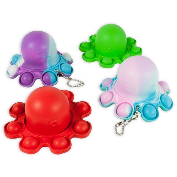 Oktopus-Pop-Toy, Silikon, 1 Stück, 9cm x 5,5cm für die Mitgebseltüte Oktopus-Pop-Toy, Silikon, 1 Stück, 9cm x 5,5cm für die Mitgebseltüte von Rasehorn