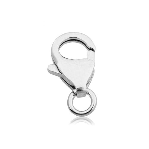 925er-Sterlingsilber, Fischverschluss-Verschluss, 14,6 mm (5 Stück) Verschlüsse für Schmuckherstellung, Bastelbedarf, handgefertigten Schmuck von Rashbel