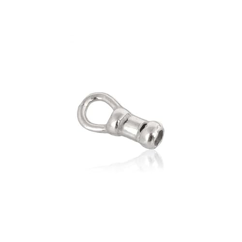 Endkappe aus 925er-Sterlingsilber, Innendurchmesser, 1 mm, Endkappen für Schmuckherstellung, Bastelbedarf, Bastelbedarf von Rashbel