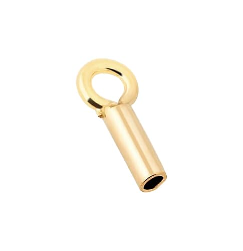 Endkappe für Armband, Halskette und Lederschnur, 0,9 mm Innendurchmesser, Gelbgold, gefüllt, 0,9 mm Innendurchmesser, 4 Stück, bestes Paar mit Karabiner und Federringverschluss für Kettenenden Endkappe für Armband, Halskette und Lederschnur, 0,9 mm Innendurchmesser, Gelbgold, gefüllt, 0,9 mm Innendurchmesser, 4 Stück, bestes Paar mit Karabiner und Federringverschluss für Kettenenden von Rashbel