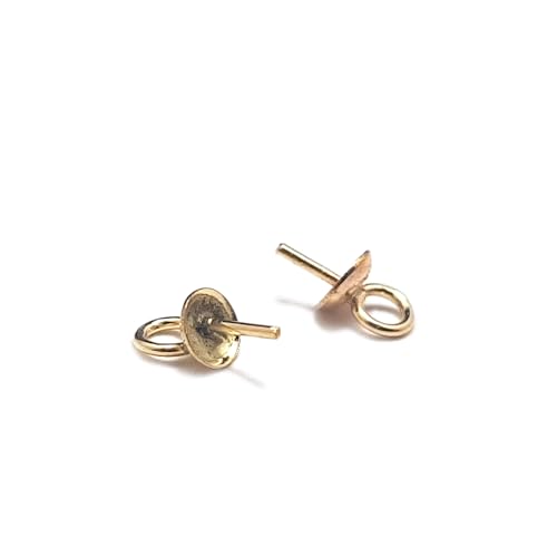 Goldgefüllte 3 mm Kappenperle auf Pfosten, 10 Stück pro Packung, Endkappen für Schmuckherstellung, Bastelbedarf, DIY Handwerk Goldgefüllte 3 mm Kappenperle auf Pfosten, 10 Stück pro Packung, Endkappen für Schmuckherstellung, Bastelbedarf, DIY Handwerk von Rashbel