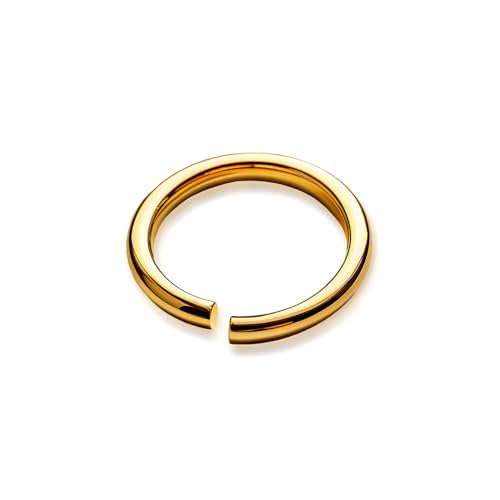 Goldgefüllte Binderinge, 0,8 x 3 mm, Binderinge für Schmuckherstellung, Schmuckherstellung, handgefertigter Schmuck, 50 Stück von Rashbel