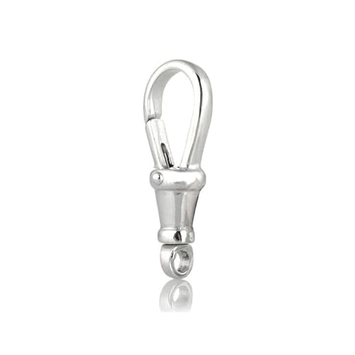 Karabinerverschluss aus 925er-Sterlingsilber, drehbar, 22,5 x 9 mm, 3 Stück, für Schmuckherstellung, Bastelbedarf, handgefertigten Schmuck Karabinerverschluss aus 925er-Sterlingsilber, drehbar, 22,5 x 9 mm, 3 Stück, für Schmuckherstellung, Bastelbedarf, handgefertigten Schmuck von Rashbel