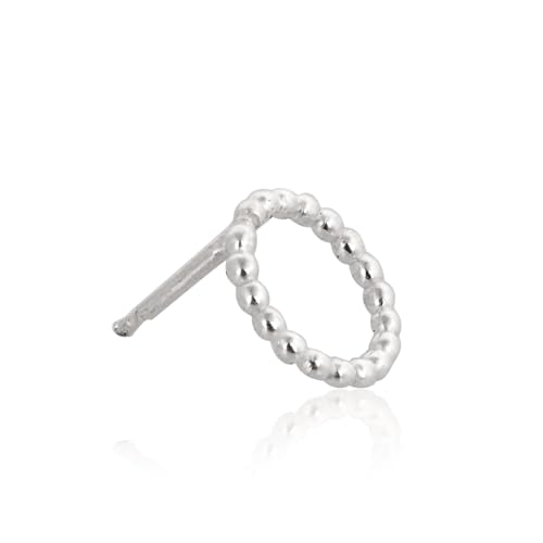 Ohrstecker aus 925er Sterlingsilber, 1,2 mm, mit 6 mm runden Kreolen und Schmetterlingsverschlüssen, verkauft in 4 Packungen (2 Paar), Fundstücke für Schmuckherstellung, DIY-Ohrringe von Rashbel