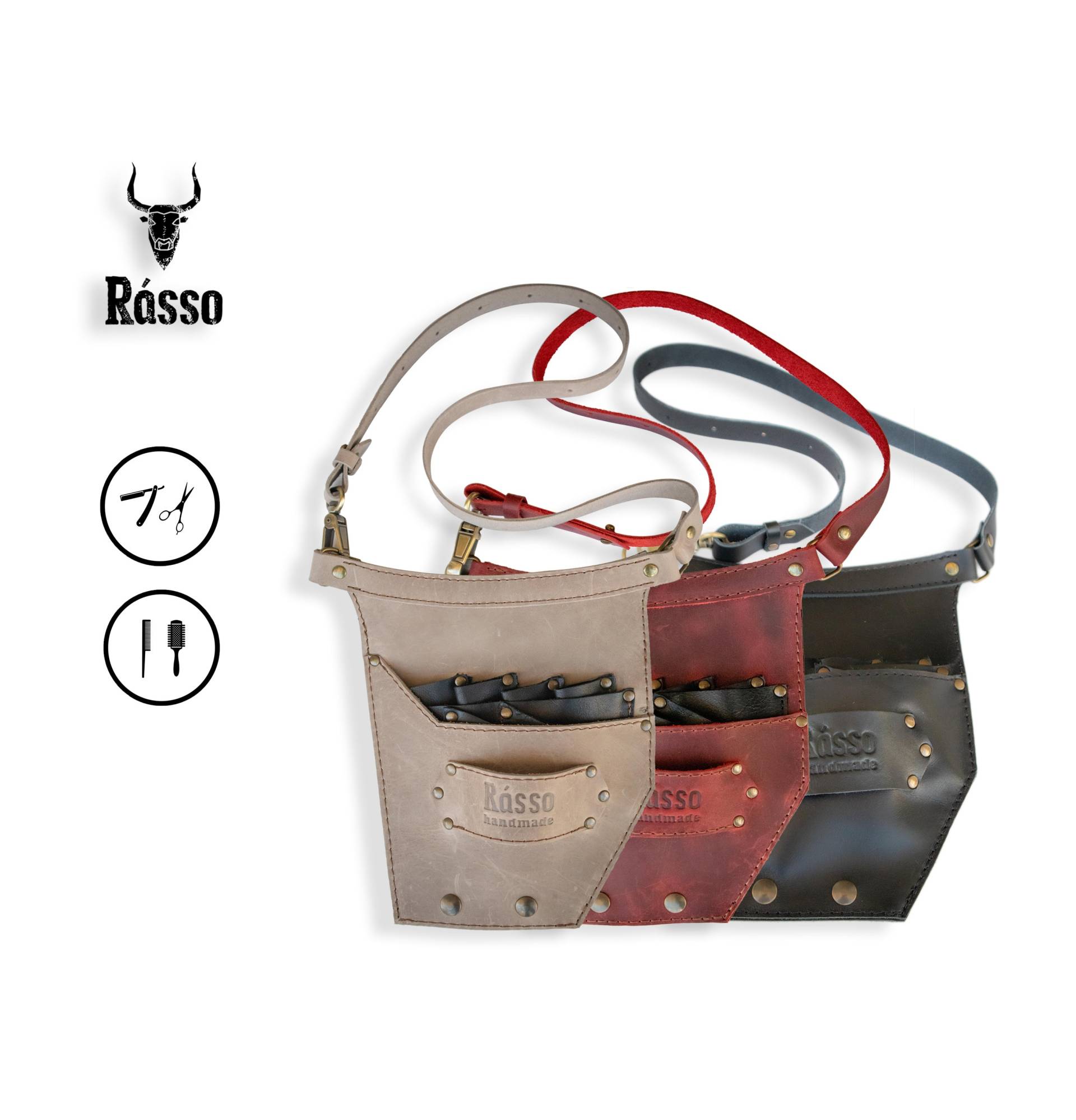Friseur Werkzeugkoffer - 100% Leder Colt Friseur Werkzeugkoffer - 100% Leder Colt von RassoWorkwear