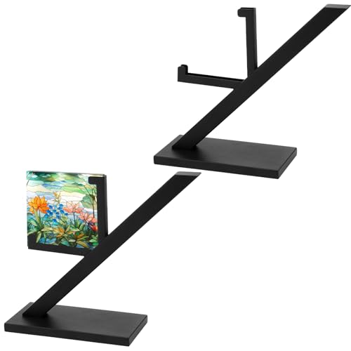 RattanView 2 Stück Metall-Glas-Ständer, quadratisch, Kunstglas, Staffelei, gebeizte Keramik, Halter, Fliesen, Plaketten, Ständer für Bilder, Sammlerstücke, Keramikfliesen, Foto, Büro, Messe, Zuhause RattanView 2 Stück Metall-Glas-Ständer, quadratisch, Kunstglas, Staffelei, gebeizte Keramik, Halter, Fliesen, Plaketten, Ständer für Bilder, Sammlerstücke, Keramikfliesen, Foto, Büro, Messe, Zuhause von RattanView