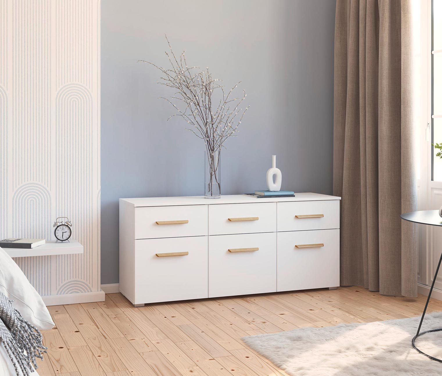 rauch Kommode »Aditio« - 140x42x62cm - weiß - Holz / Holz rauch Kommode »Aditio« - 140x42x62cm - weiß - Holz / Holz von Rauch