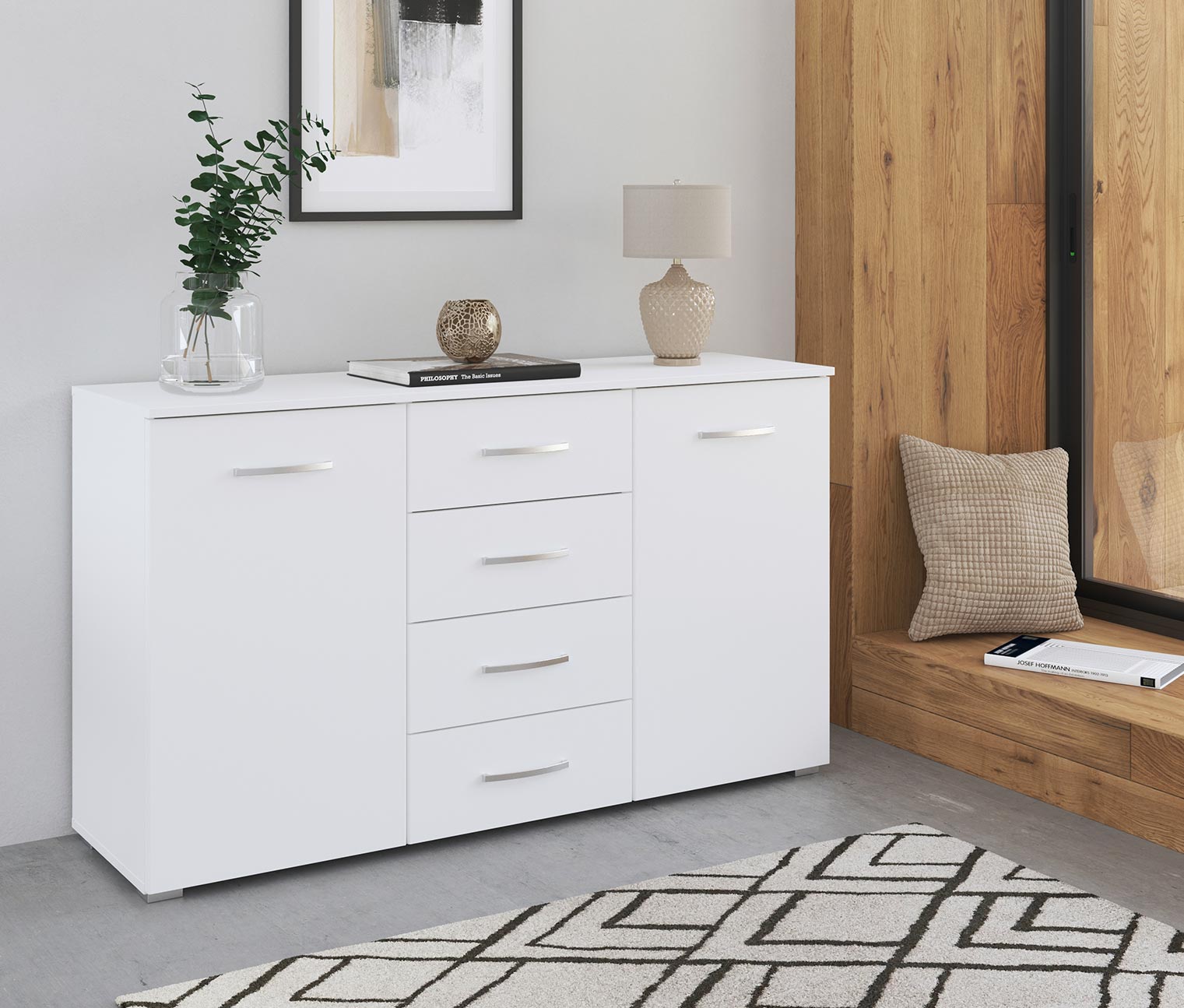 rauch Kommode »Aditio« - 140x42x81cm - weiß - Holz / Holz rauch Kommode »Aditio« - 140x42x81cm - weiß - Holz / Holz von Rauch