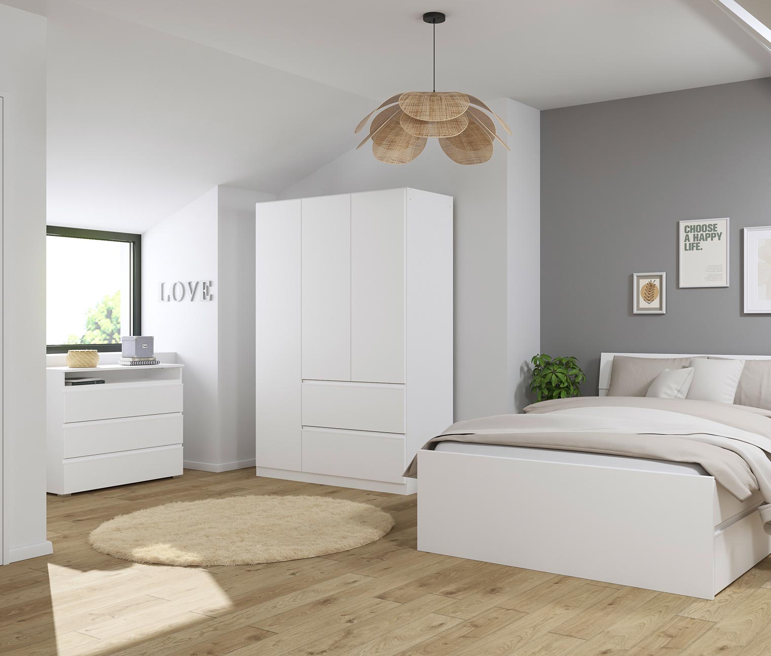 rauch Kommode »Joel« - 93x42x81cm - weiß - Holz / Holz rauch Kommode »Joel« - 93x42x81cm - weiß - Holz / Holz von Rauch