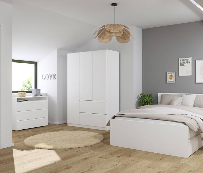 rauch Kommode »Joel« - 93x42x81cm - weiß - Holz / Holz von Rauch