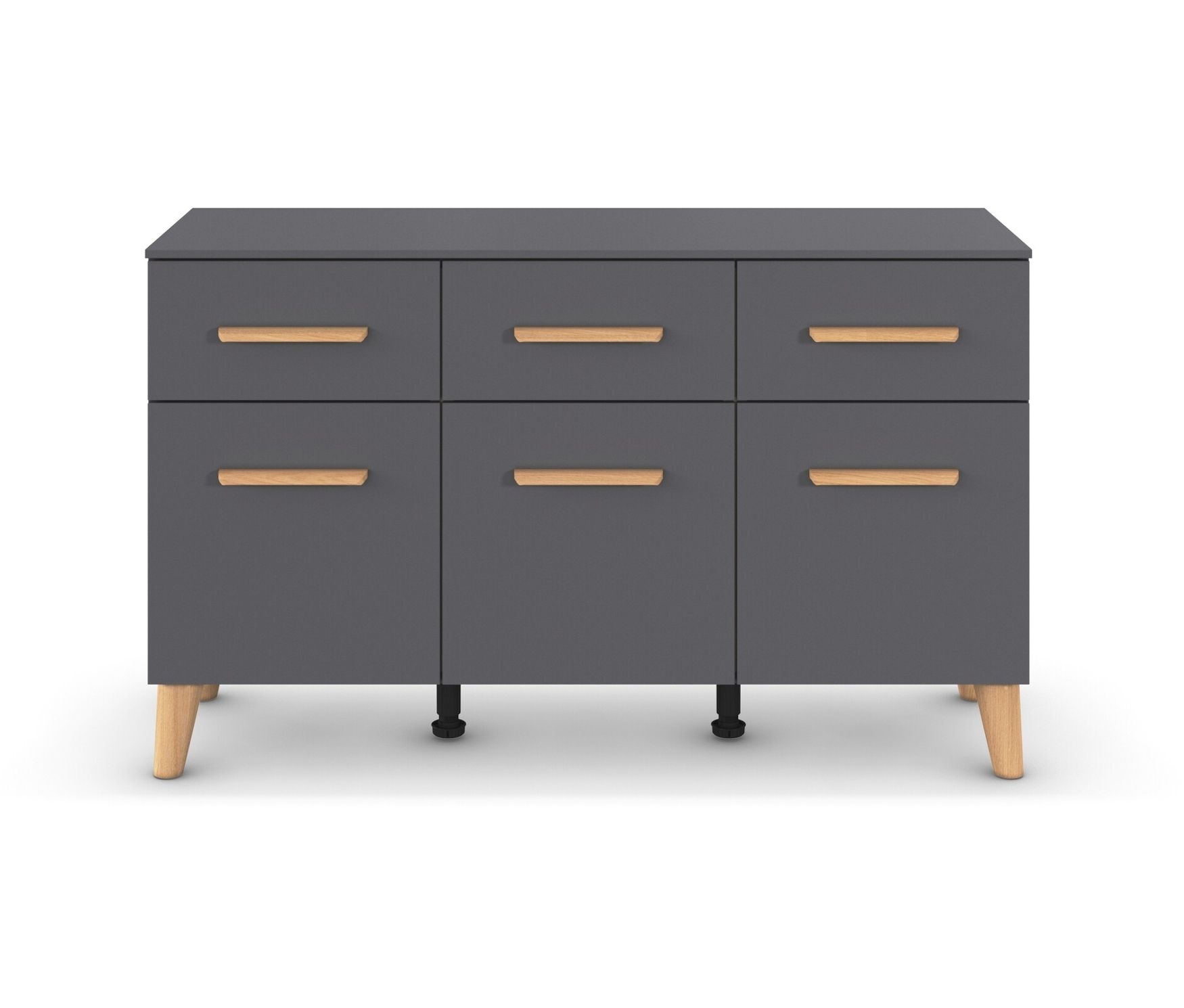 rauch Kommode »Skandi« - 120x42x72cm - grau - Holz / Holz von Rauch