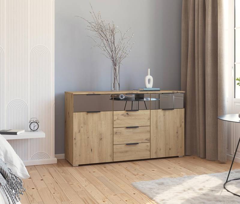 rauch Kommode »Skyla« - 140x42x81cm - braun - Holz / Holz von Rauch