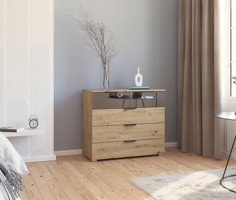 rauch Kommode »Skyla« - 93x42x81cm - braun - Holz / Holz von Rauch