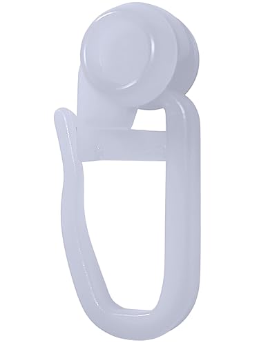 Raum² 400 Gardinenröllchen - Gleiter Innenlauf - 8mm Rolle mit Faltenhaken, weiß, 100, 200, 400, 800 Stück für Gardinenschiene (400 Stück) von Raum²