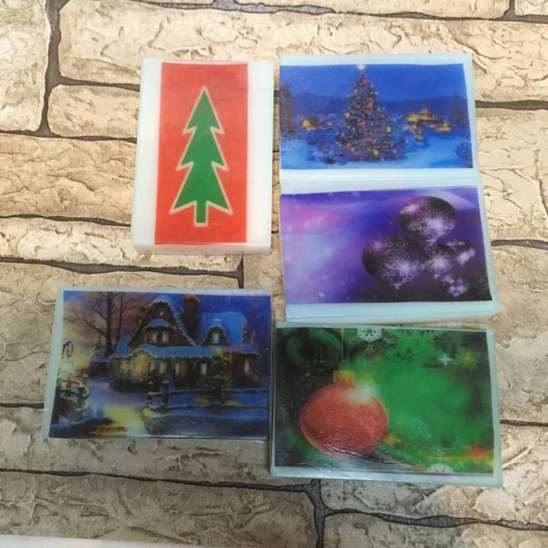 Weihnachtsseife, Handgemachte Seifenleiste, Seife Für Geschenk, Weihnachten, Weihnachtsdekoration Fürs Badezimmer, Ziegenmilchseifen, Geschenk Sie von RavensEscape