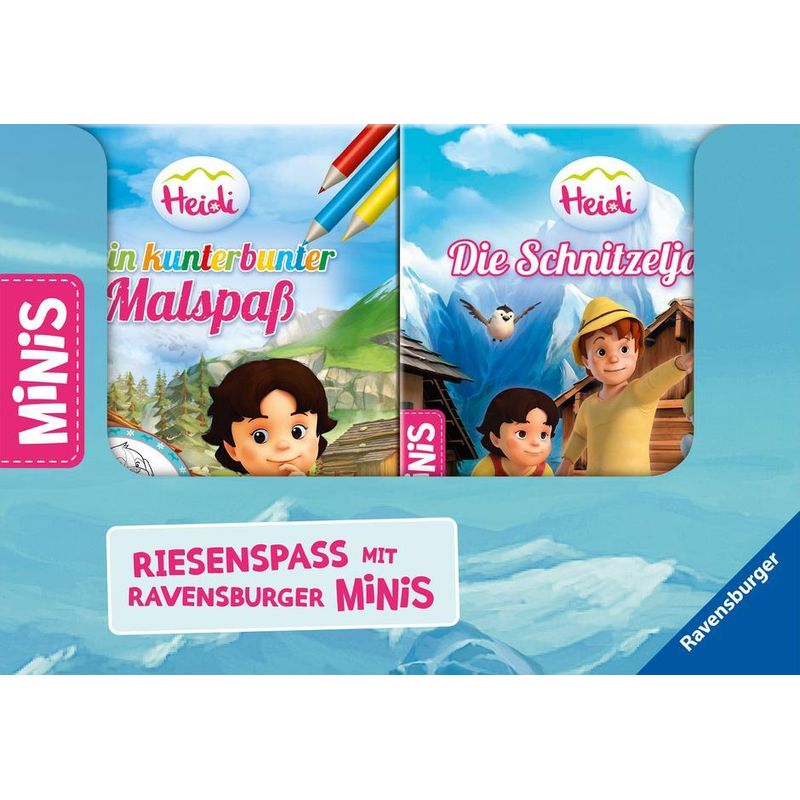 Verkaufs-Kassette "Ravensburger Minis 14 - Heidis Abenteuer In Den Bergen" - Steffi Korda, Taschenbuch von Ravensburger Verlag GmbH