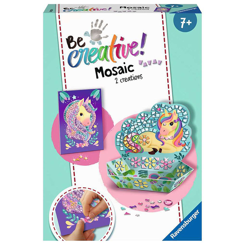 Bastel-Set Be Creative!  Mosaic Unicorns In Bunt von Ravensburger Verlag