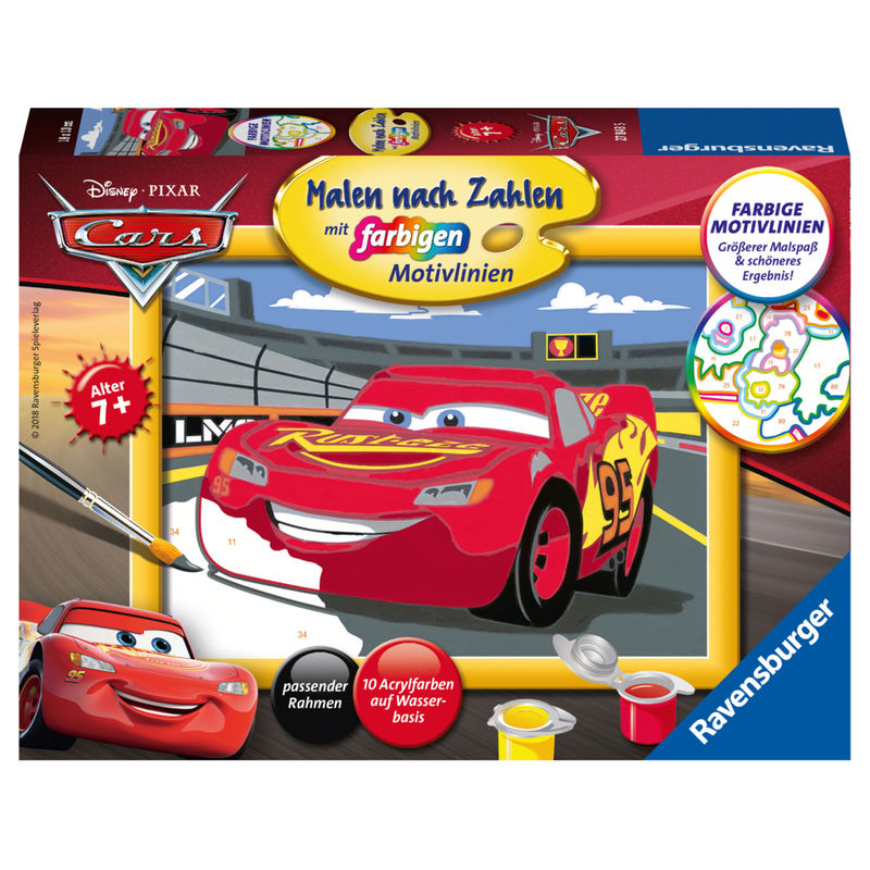 Ravensburger Malen Nach Zahlen 27843 - Lightning Mcqueen - Kinder Ab 7 Jahren von Ravensburger Verlag