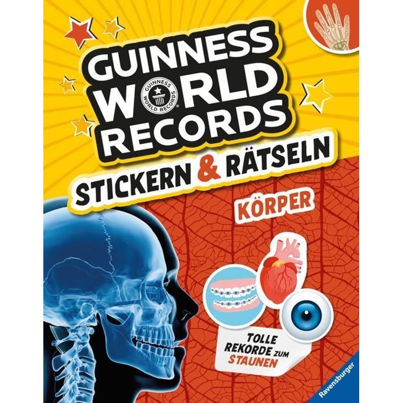Guinness World Records Stickern Und Rätseln: Körper - Martine Richter, Eddi Adler, Kartoniert (TB) von Ravensburger Verlag