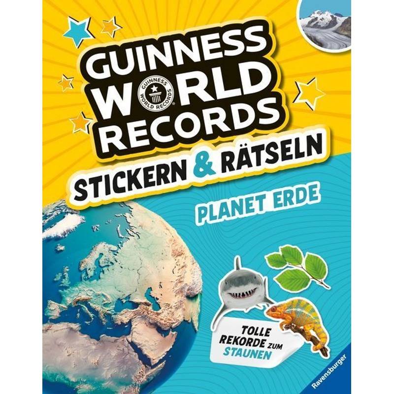 Guinness World Records Stickern Und Rätseln: Planet Erde - Martine Richter, Eddi Adler, Kartoniert (TB) von Ravensburger Verlag