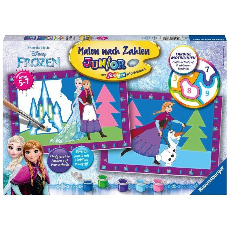 Mal-Set Malen Nach Zahlen Junior – Disney Frozen 9-Teilig von Ravensburger Verlag