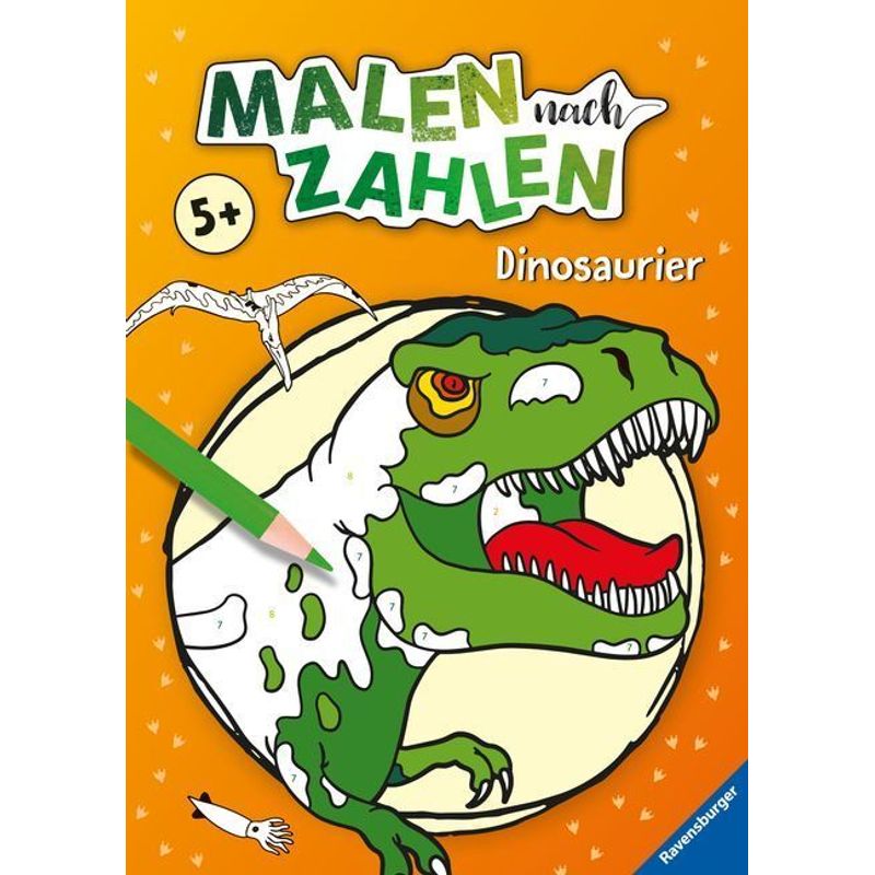 Malen Nach Zahlen Ab 5: Dinosaurier, Kartoniert (TB) von Ravensburger Verlag