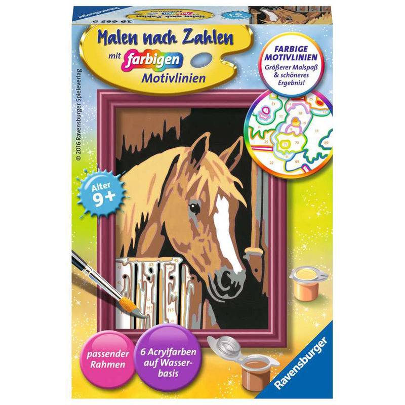 Malen Nach Zahlen: Serie F - Pferd Im Stall von Ravensburger Verlag
