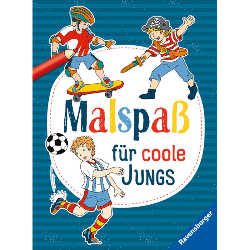 Malspaß Für Coole Jungs Ab 4 Jahren, Kartoniert (TB) von Ravensburger Verlag