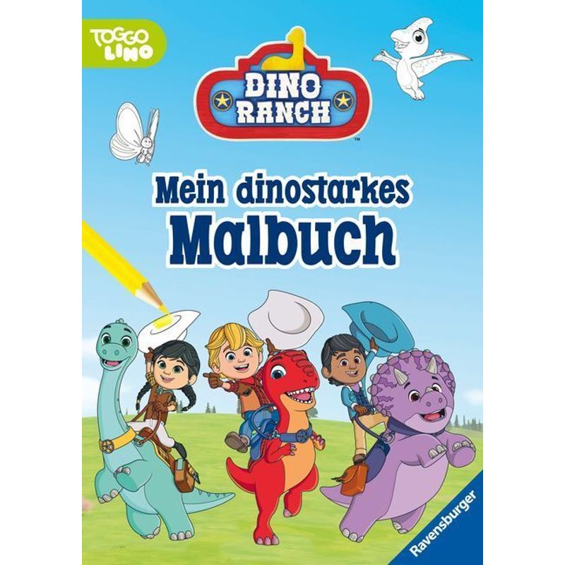 Ravensburger Dino Ranch Malbuch 24 Ausmalbilder Für Kinder Ab 4, Kartoniert (TB) von Ravensburger Verlag
