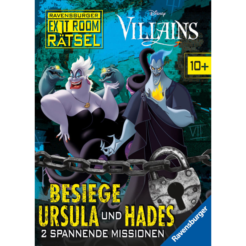Ravensburger Exit Room Rätsel: Disney Villains - Besiege Ursula Und Hades: 2 Spannende Missionen - Anne Scheller, Gebunden von Ravensburger Verlag