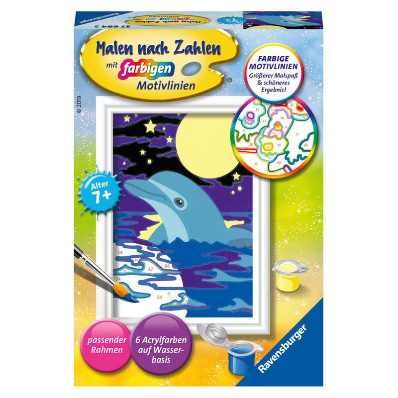 Ravensburger Malen Nach Zahlen 27694 - Kleiner Delfin - Kinder Ab 7 Jahren von Ravensburger Verlag