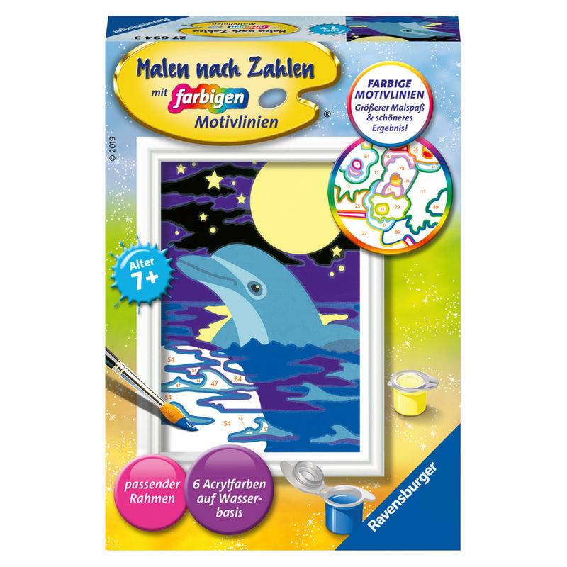 Ravensburger Malen Nach Zahlen 27694 - Kleiner Delfin - Kinder Ab 7 Jahren von Ravensburger Verlag