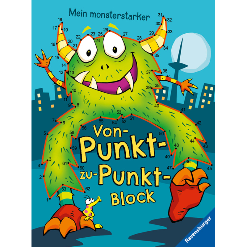 Ravensburger Mein Monsterstarker Von-Punkt-Zu-Punkt-Block - Für Kinder Ab 5 Jahren, Kartoniert (TB) von Ravensburger Verlag