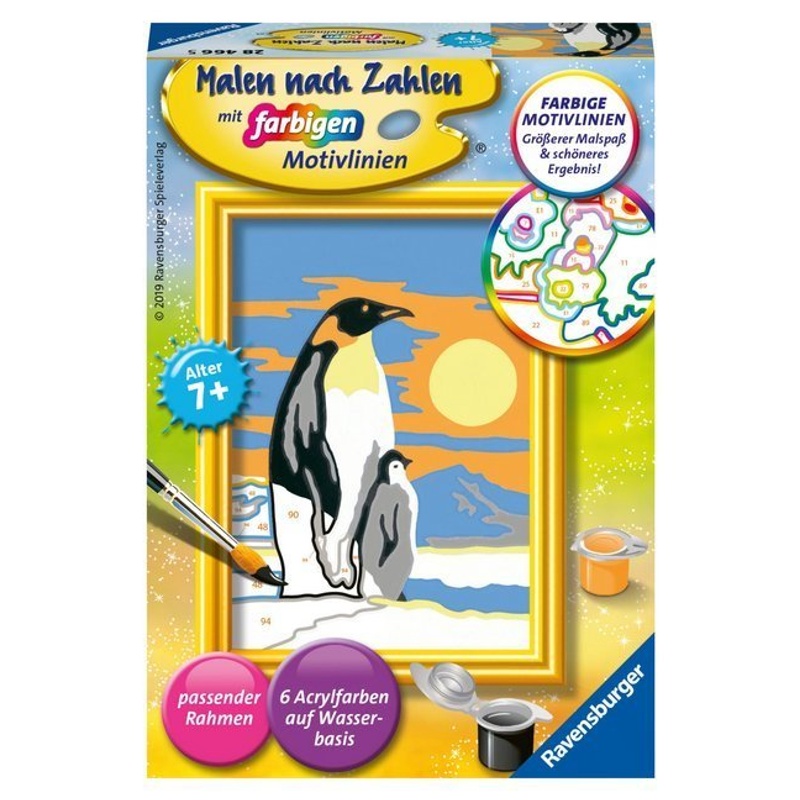 Ravensburger Malen Nach Zahlen 28466 - Süße Pinguine - Kinder Ab 7 Jahren von Ravensburger Verlag Malen nach Zahlen