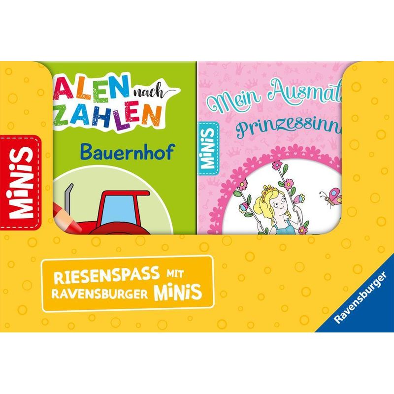 Verkaufs-Kassette "Ravensburger Minis 9 - Mein Bunter Ausmalspaß", Taschenbuch von Ravensburger Verlag