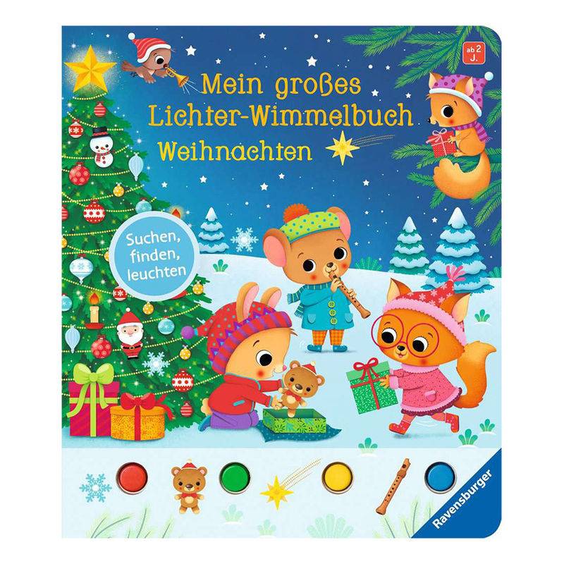 Mein Großes Lichter-Wimmelbuch: Weihnachten - Sandra Grimm, Pappband von Ravensburger Verlag