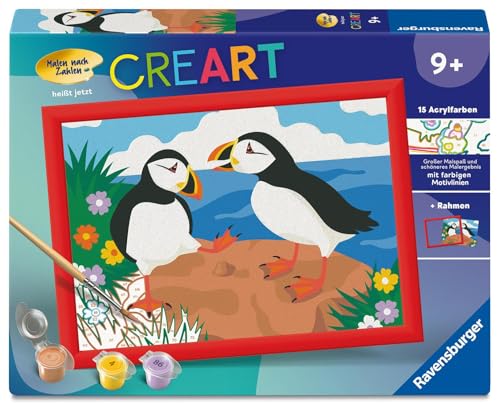 CreArt, Malen nach Zahlen Kinder - Papageientaucher CreArt, Malen nach Zahlen Kinder - Papageientaucher von Ravensburger