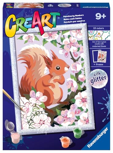 Ravensburger 20180 CreArt Frühling Eichhörnchen Zahlen für Kinder Malen Kunst und Bastelsets ab 9 Jahren Ravensburger 20180 CreArt Frühling Eichhörnchen Zahlen für Kinder Malen Kunst und Bastelsets ab 9 Jahren von Ravensburger