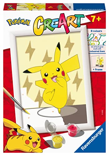 Ravensburger CreArt Pokemon Numbers for Children-Painting Arts and Crafts Kits for Age 7 Years Up - Christmas Presents Ravensburger CreArt Pokemon Numbers for Children-Painting Arts and Crafts Kits for Age 7 Years Up - Christmas Presents von Ravensburger