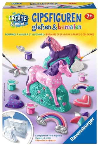 Ravensburger Gipsfiguren gießen und bemalen 28524 - Fantasy Horse - Kreativset für Kinder ab 7 Jahren von Ravensburger