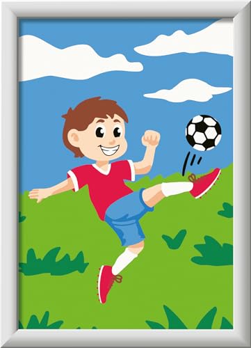 Ravensburger CreArt 23761 - Spaß am Fußball - Malen nach Zahlen Fußball ab 7 Jahre, Malset mit Rahmen, Pinsel und Acrylfarben, Geschenk für Jungen und Mädchen Ravensburger CreArt 23761 - Spaß am Fußball - Malen nach Zahlen Fußball ab 7 Jahre, Malset mit Rahmen, Pinsel und Acrylfarben, Geschenk für Jungen und Mädchen von Ravensburger