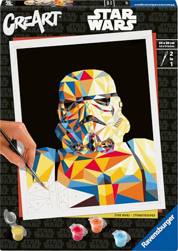Ravensburger CreArt 23895 - Sturmtruppler - Star Wars Malen nach Zahlen Erwachsene, DIY Malset mit Pinsel und Acrylfarben, Geschenk für Frauen und Männer, Malen für Erwachsene Ravensburger CreArt 23895 - Sturmtruppler - Star Wars Malen nach Zahlen Erwachsene, DIY Malset mit Pinsel und Acrylfarben, Geschenk für Frauen und Männer, Malen für Erwachsene von Ravensburger