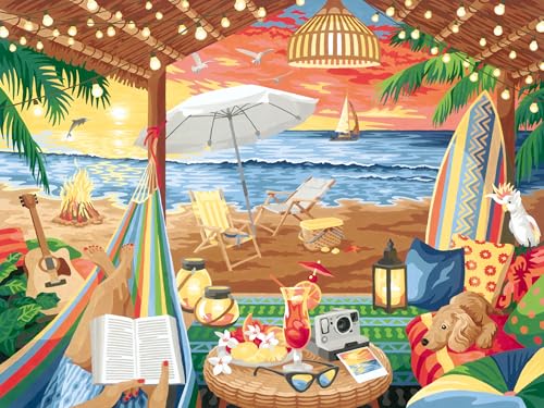 Ravensburger CreArt - Malen nach Zahlen 23911 - Gemütliche Strandhütte - ab 12 Jahren - Malen auf Leinwand Ravensburger CreArt - Malen nach Zahlen 23911 - Gemütliche Strandhütte - ab 12 Jahren - Malen auf Leinwand von Ravensburger