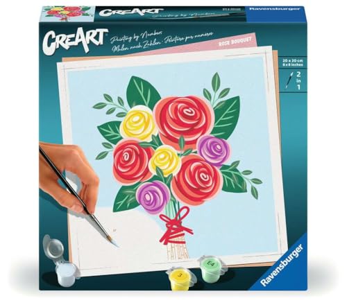 Ravensburger CreArt - Malen nach Zahlen 25520 - Rosenstrauß - ab 12 Jahren Ravensburger CreArt - Malen nach Zahlen 25520 - Rosenstrauß - ab 12 Jahren von Ravensburger