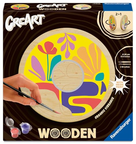 Ravensburger CreArt 25921 - Organische Schwingungen - Malen nach Zahlen auf Holz, DIY Malset mit Pinsel und Acrylfarben, Geschenk für Frauen und Männer, Malen für Erwachsene Ravensburger CreArt 25921 - Organische Schwingungen - Malen nach Zahlen auf Holz, DIY Malset mit Pinsel und Acrylfarben, Geschenk für Frauen und Männer, Malen für Erwachsene von Ravensburger