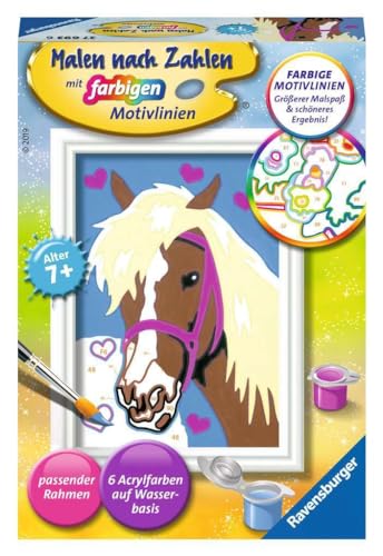 Ravensburger CreArt 27693 - Liebes Pferd - Malen nach Zahlen für Kinder ab 7 Jahre, Ostergeschenke Kinder 7 Jahre, Kleines Geschenk zu Ostern Ravensburger CreArt 27693 - Liebes Pferd - Malen nach Zahlen für Kinder ab 7 Jahre, Ostergeschenke Kinder 7 Jahre, Kleines Geschenk zu Ostern von Ravensburger