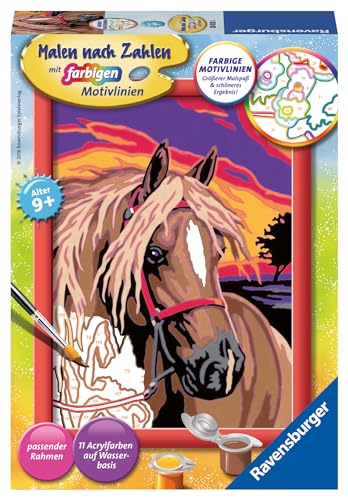 Ravensburger CreArt 28028 - Pferdetraum - Malen nach Zahlen Pferd für Kinder ab 9 Jahre, Ostergeschenke Kinder 9 Jahre, Kleines Geschenk zu Ostern Ravensburger CreArt 28028 - Pferdetraum - Malen nach Zahlen Pferd für Kinder ab 9 Jahre, Ostergeschenke Kinder 9 Jahre, Kleines Geschenk zu Ostern von Ravensburger
