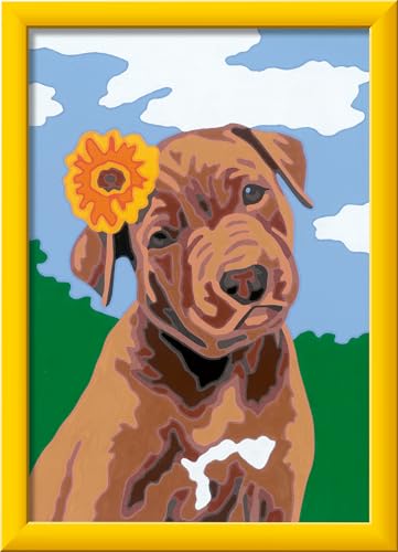 Ravensburger CreArt 28943 - Bester Freund - Malen nach Zahlen Hund für Kinder ab 7 Jahre, Malset mit Rahmen, Pinsel und Acrylfarben, Geschenk für Mädchen und Jungen Ravensburger CreArt 28943 - Bester Freund - Malen nach Zahlen Hund für Kinder ab 7 Jahre, Malset mit Rahmen, Pinsel und Acrylfarben, Geschenk für Mädchen und Jungen von Ravensburger
