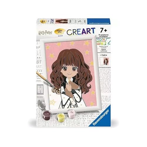 Ravensburger CreArt Kids 13 x 18 cm – Kunstnummer – Hermine/Harry Potter – Malen nach Zahlen – ab 7 Jahren – 25754 von Ravensburger